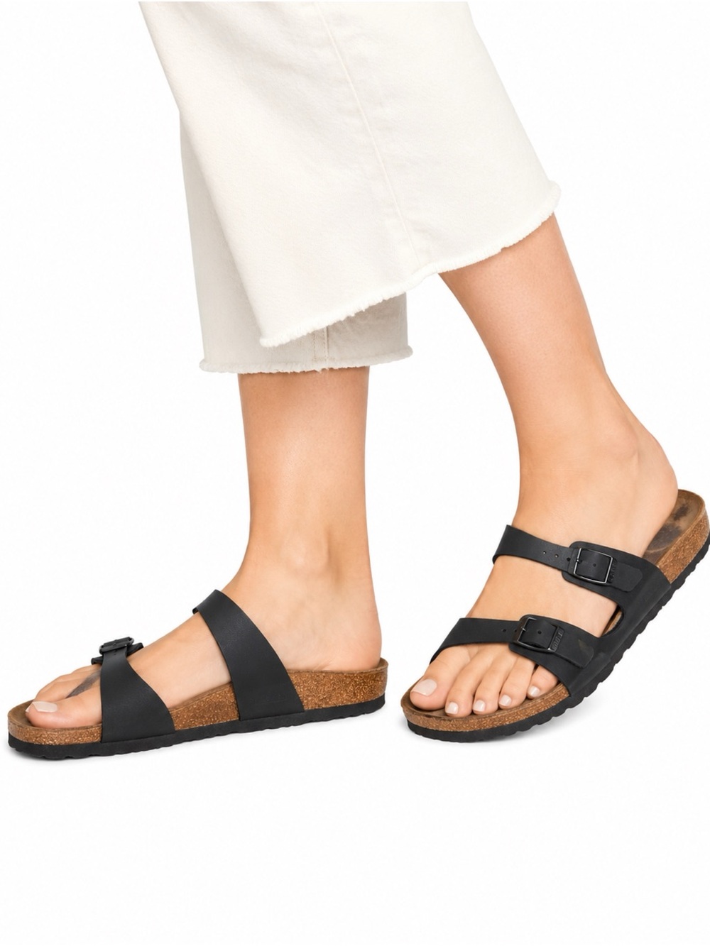 Size 6-6.5 (EU 37) Women’s Birkenstock Mayari Sandals Black Birko-Flor